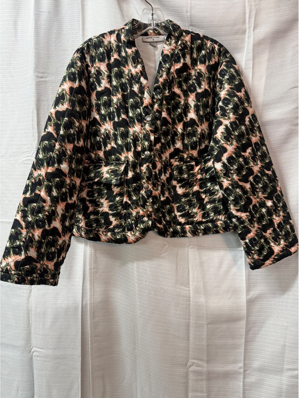 Rachel Comey Quilted Jacket in Abstract Pattern, Size Small